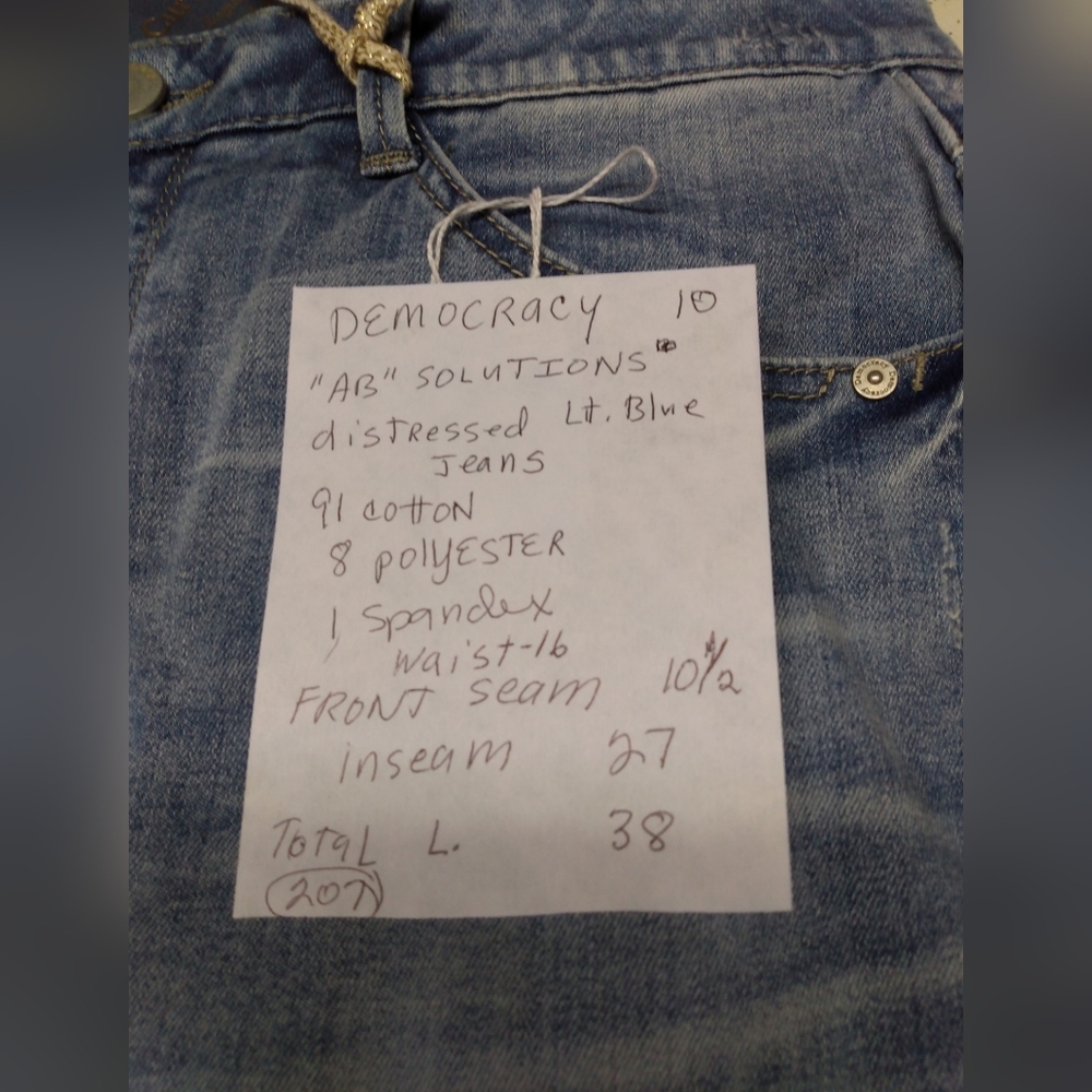 Democracy Modern Absolution High Rise Jean Size 10 - Picture 6 of 6